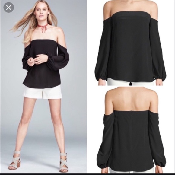 Theory Laureema Mosaic Silk Top, Black - Picture 1 of 3